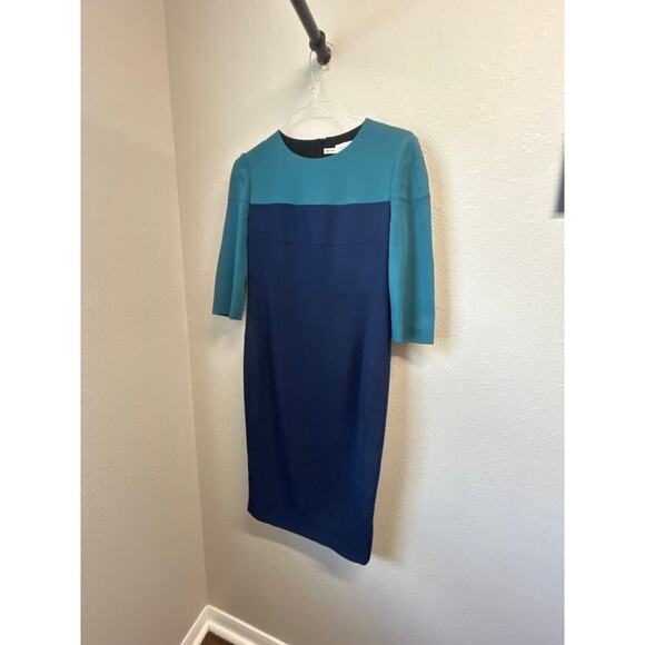 Aquilano Rimondi Navy Dress Size 6 / IT 42 Made in Italy Designer Work Dress - Picture 10 of 11